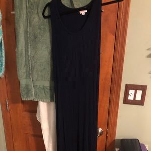 Navy LuLaRoe Dani dress in 3xL